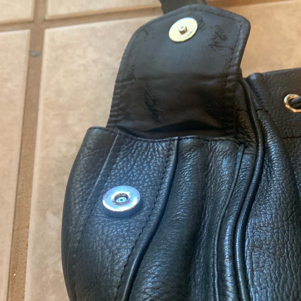 Fossil Leather Drawstring Bag - Picture 7 of 8